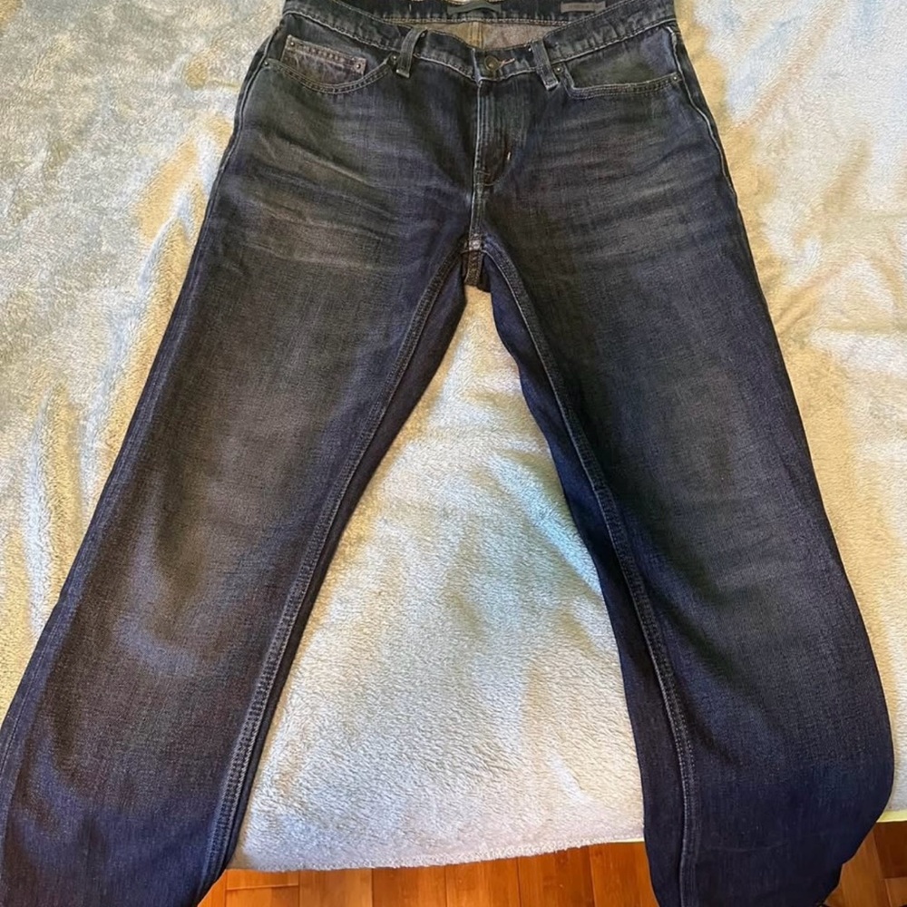 John Varvatos Deep Indigo Relaxed Jeans